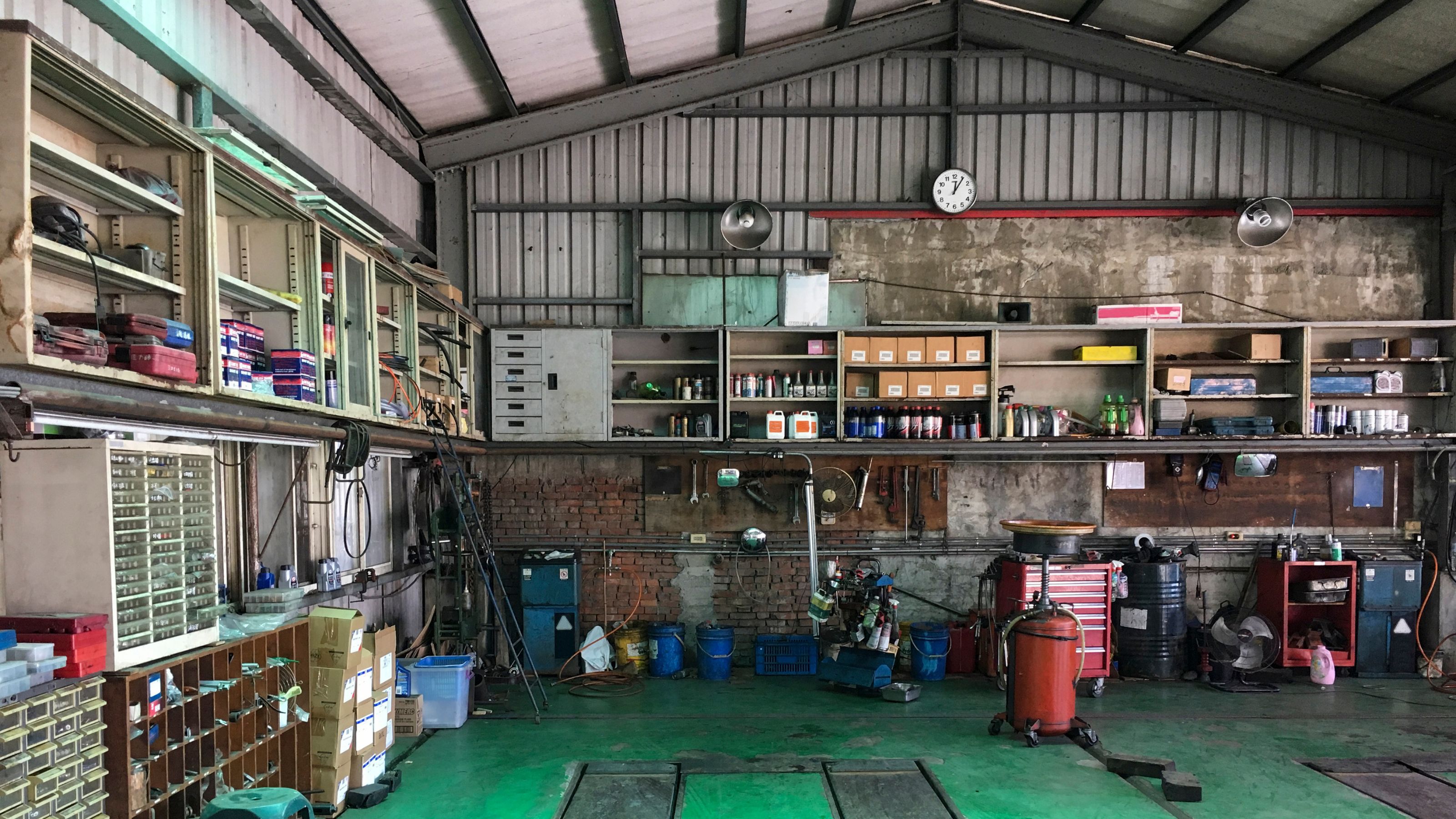Clean and organized garage with proper storage solutions